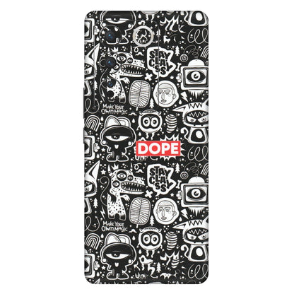 VIVO Z/V/X/T/U/S Series Phone Skins (All Models) - Dope Stay Classy Black Doodles - Matte Finish (M-126) Vivo V27 (5G)