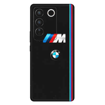 VIVO Z/V/X/T/U/S Series Phone Skins (All Models) - Styling With Black BMW - Matte Finish (M-74) Vivo V27 (5G)