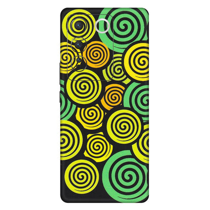 VIVO Z/V/X/T/U/S Series Phone Skins (All Models) - Crazy Spiral - Matte Finish (M-91) Vivo V27 (5G)