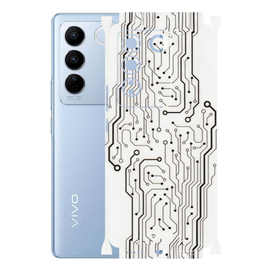 VIVO Z/V/X/T/U/S Series Phone Skins (All Models) - Tech Circuits - Transparent Finish (T-03) Vivo V27 (5G)