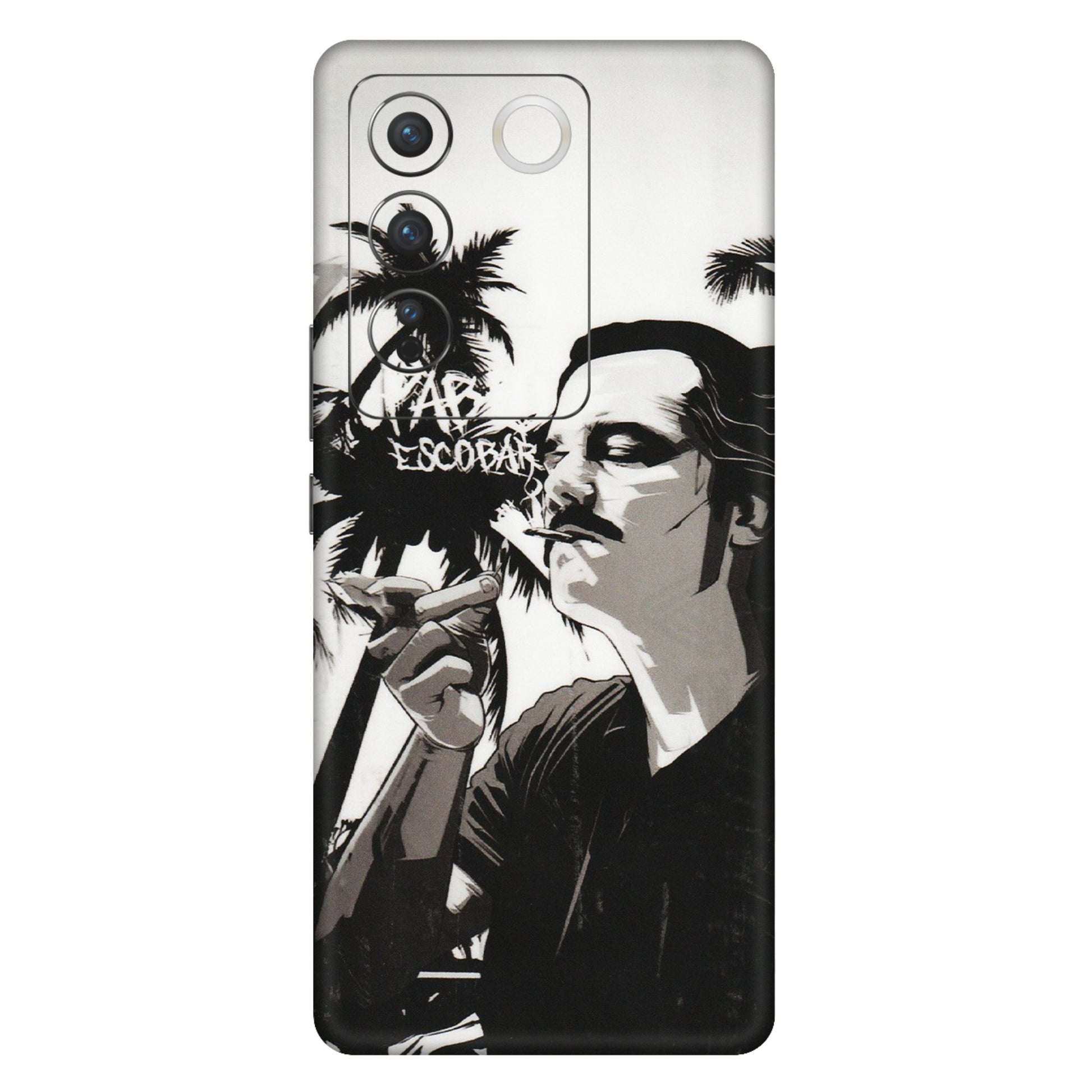 VIVO Z/V/X/T/U/S Series Phone Skins (All Models) - Pab Escobar - Transparent Finish (T-05) Vivo V27 (5G)