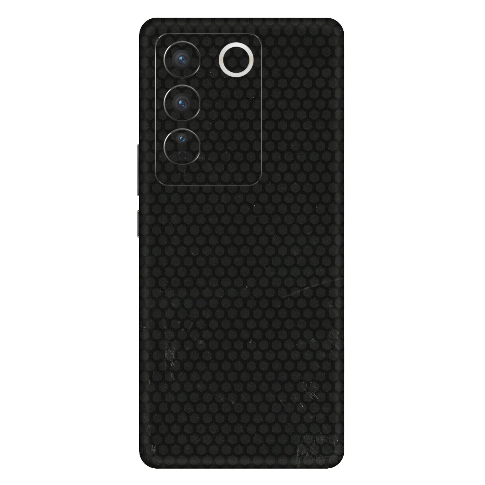 VIVO Z/V/X/T/U/S Series Phone Skins (All Models) - Black honeycomb - 3D Embossed Finish (L-114) Vivo V27 Pro (5G)