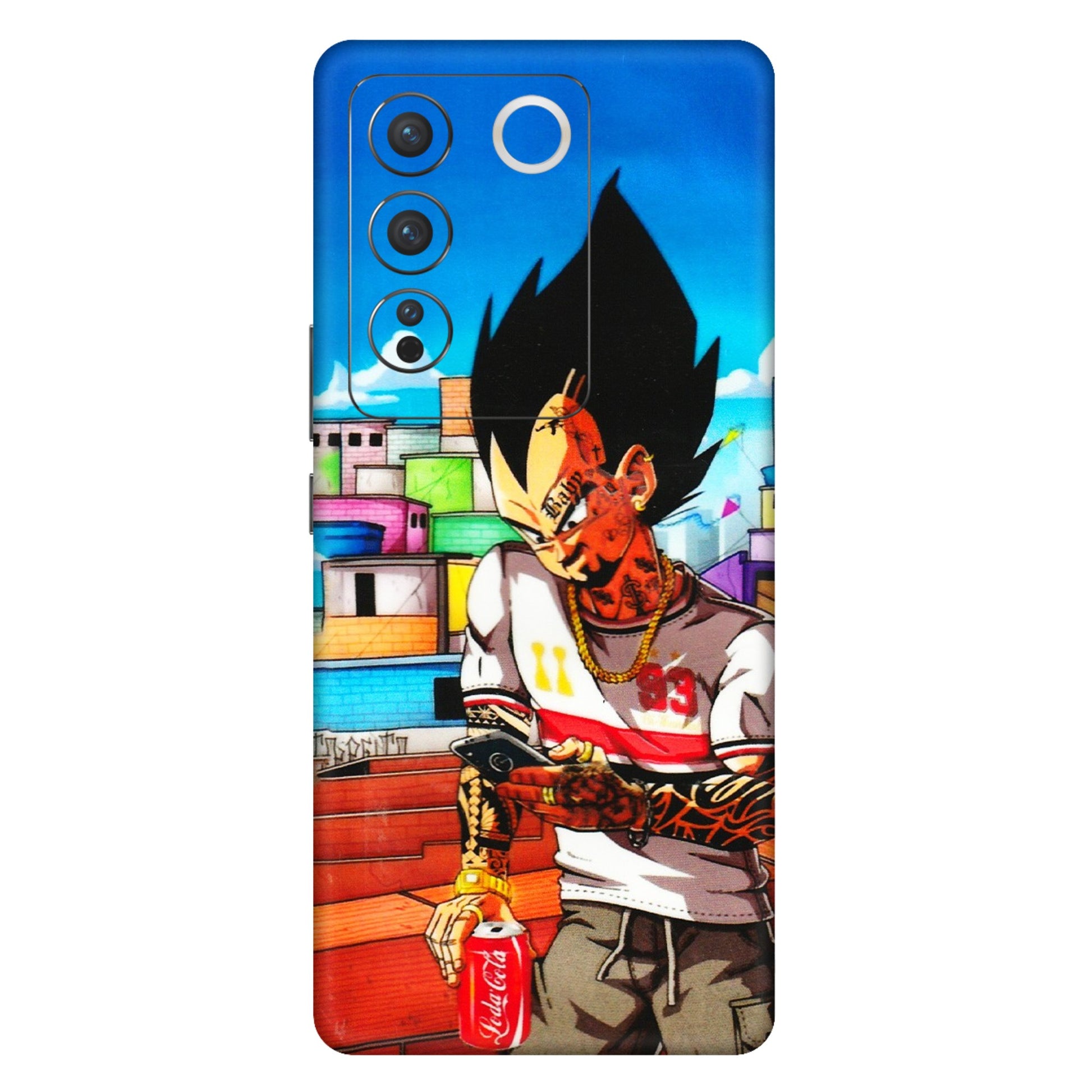 VIVO Z/V/X/T/U/S Series Phone Skins (All Models) - Vegeta - 3D Embossed Finish (L-136) Vivo V27 Pro (5G)
