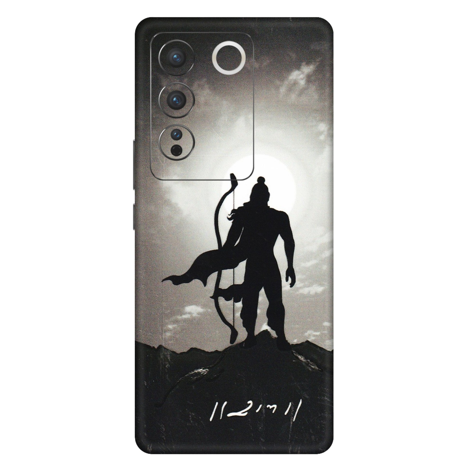 VIVO Z/V/X/T/U/S Series Phone Skins (All Models) - Jai Siya Ram - 3D Embossed Finish (L-200) Vivo V27 Pro (5G)