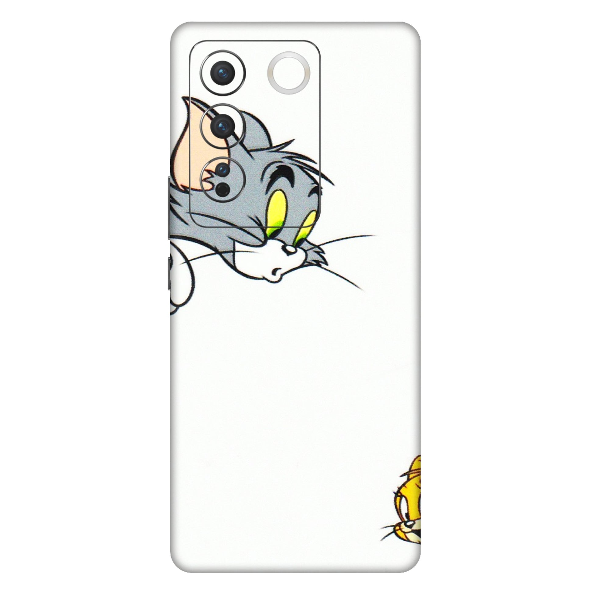 VIVO Z/V/X/T/U/S Series Phone Skins (All Models) - Cute Tom And Jerry - 3D Embossed Finish (L-220) Vivo V27 Pro (5G)