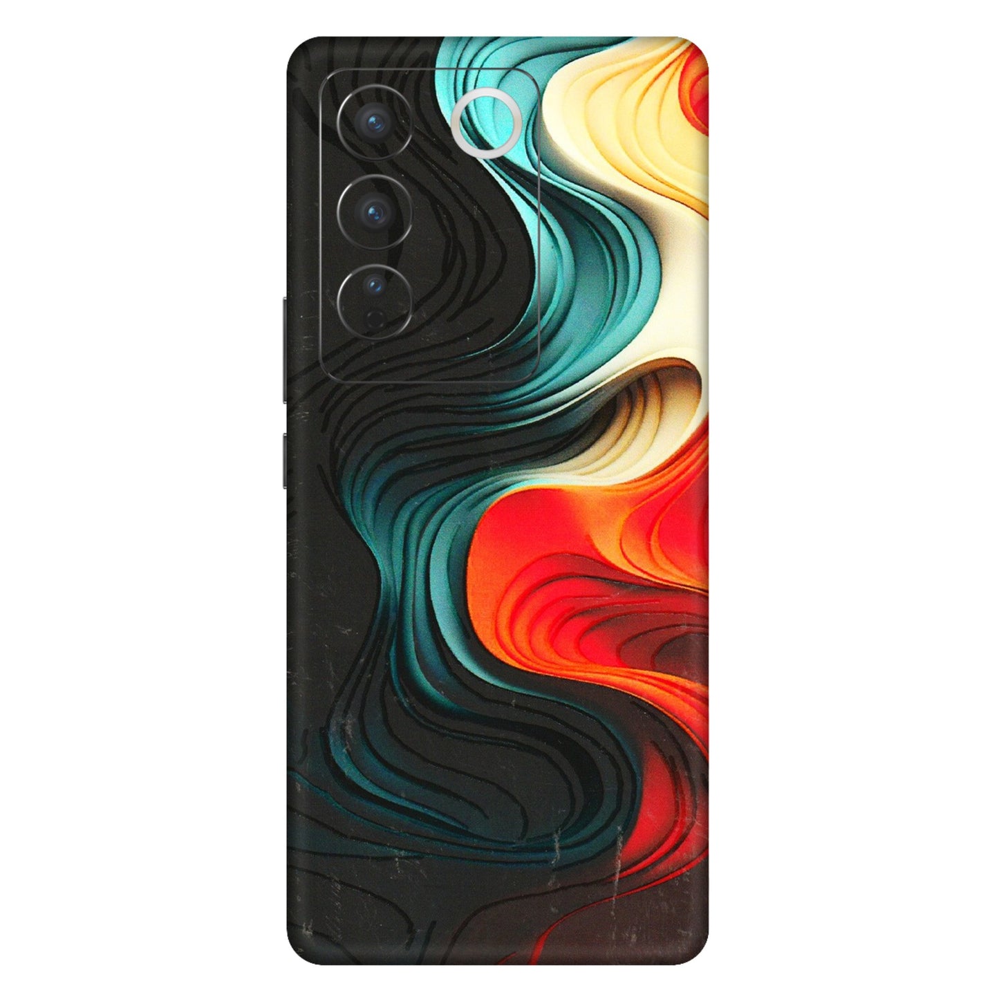 VIVO Z/V/X/T/U/S Series Phone Skins (All Models) - The Silky Swirl - 3D Embossed Finish (L-240) Vivo V27 Pro (5G)