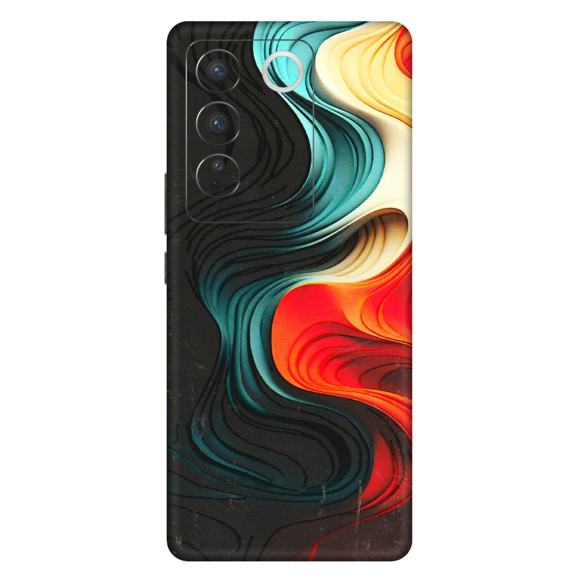 VIVO Z/V/X/T/U/S Series Phone Skins (All Models) - The Silky Swirl - 3D Embossed Finish (L-240) Vivo V27 Pro (5G)