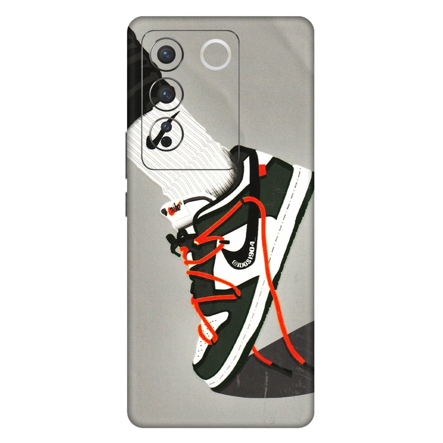 VIVO Z/V/X/T/U/S Series Phone Skins (All Models) - New Grey Sneaker - 3D Embossed Finish (L-261) Vivo V27 Pro (5G)