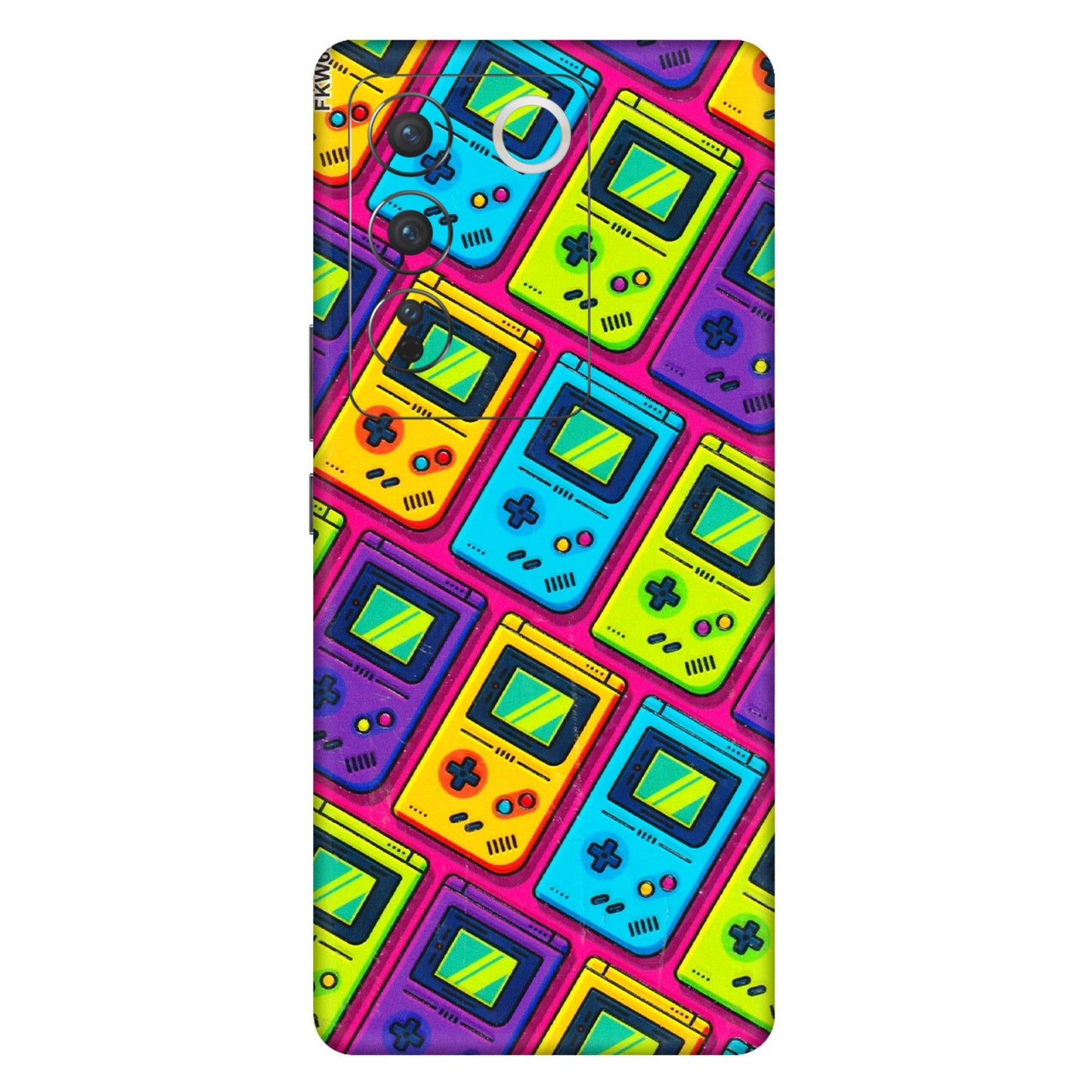 VIVO Z/V/X/T/U/S Series Phone Skins (All Models) - Gameboy Colourful - 3D Embossed Finish (L-266) Vivo V27 Pro (5G)