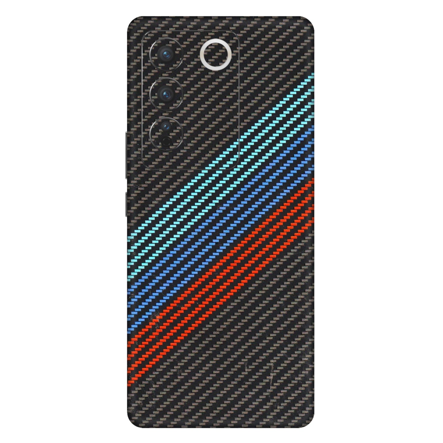 VIVO Z/V/X/T/U/S Series Phone Skins (All Models) - Carbon BM - 3D Embossed Finish (L-302) Vivo V27 Pro (5G)