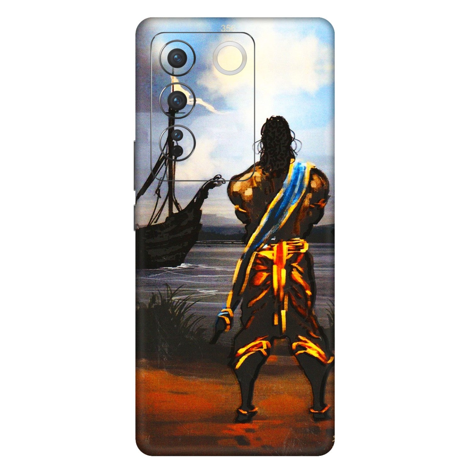 VIVO Z/V/X/T/U/S Series Phone Skins (All Models) - Heavenly God Figure - 3D Embossed Finish (L-34) Vivo V27 Pro (5G)