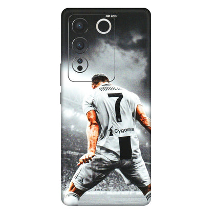 VIVO Z/V/X/T/U/S Series Phone Skins (All Models) - Ronaldo CR7 Crazy - 3D Embossed Finish (L-44) Vivo V27 Pro (5G)