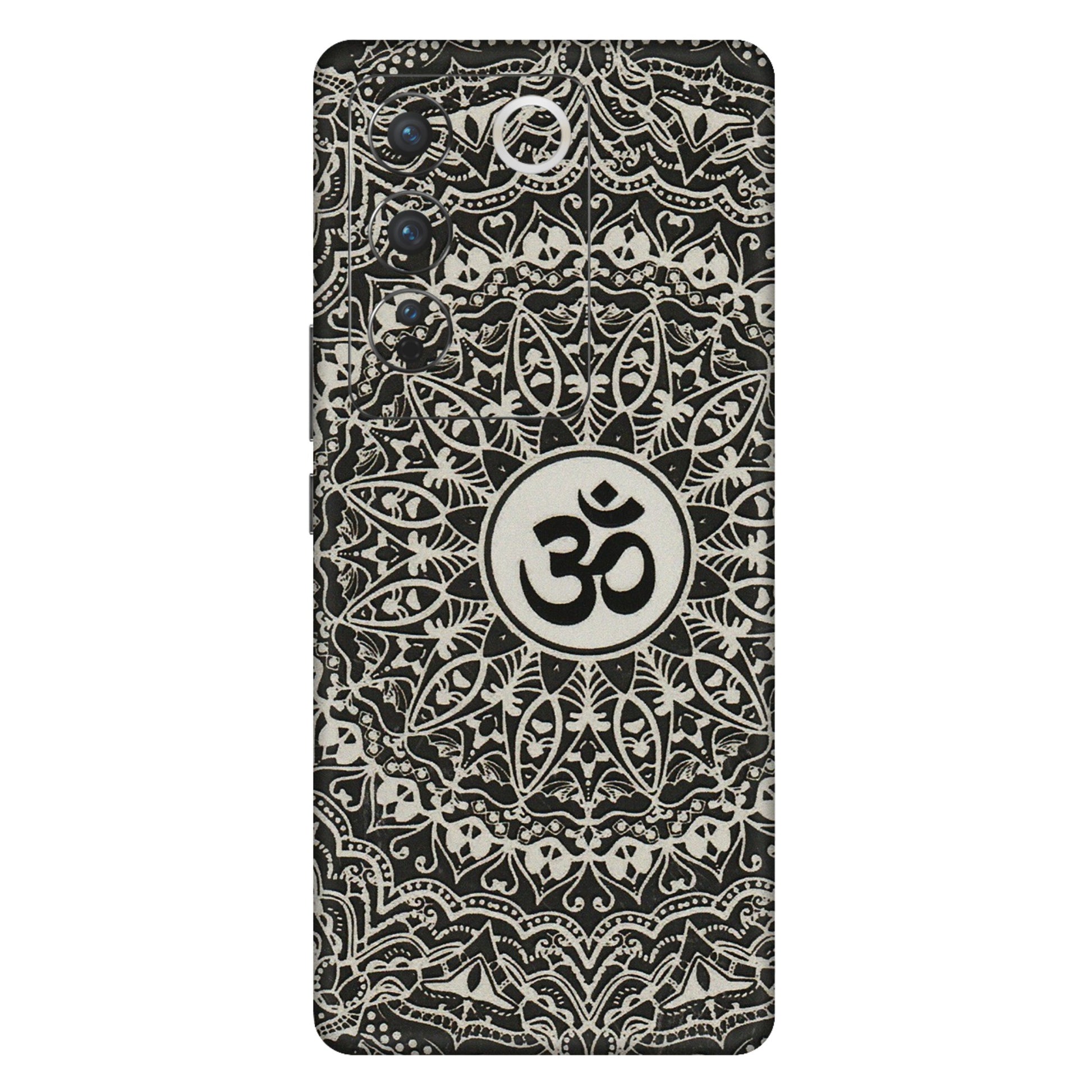 VIVO Z/V/X/T/U/S Series Phone Skins (All Models) - Aum Elegant Mandala - 3D Embossed Finish (L-62) Vivo V27 Pro (5G)