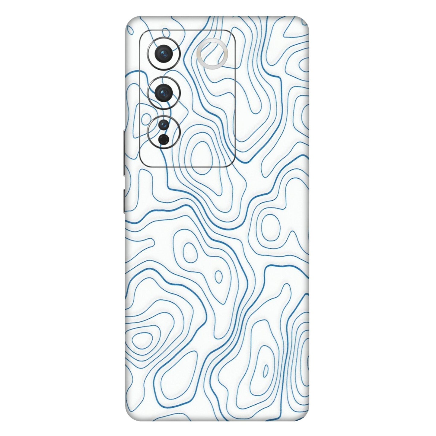 VIVO Z/V/X/T/U/S Series Phone Skins (All Models) - Blue And White Swirls - Matte Finish (M-139) Vivo V27 Pro (5G)
