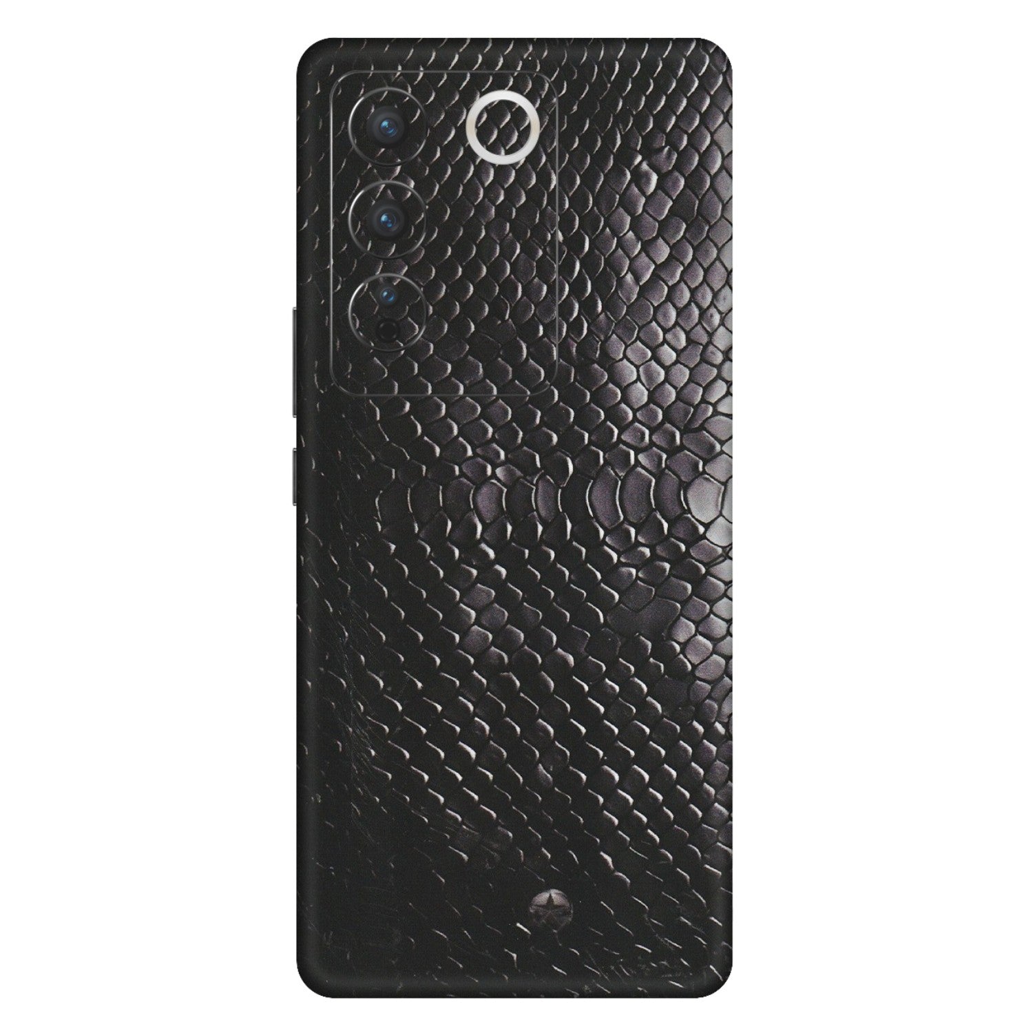 VIVO Z/V/X/T/U/S Series Phone Skins (All Models) - Black Snack Leather - Matte Finish (M-147) Vivo V27 Pro (5G)
