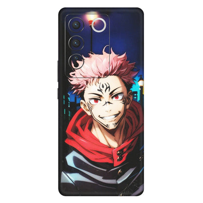 VIVO Z/V/X/T/U/S Series Phone Skins (All Models) - Yuji Itadori Funny Face Anime - Matte Finish (M-152) Vivo V27 Pro (5G)