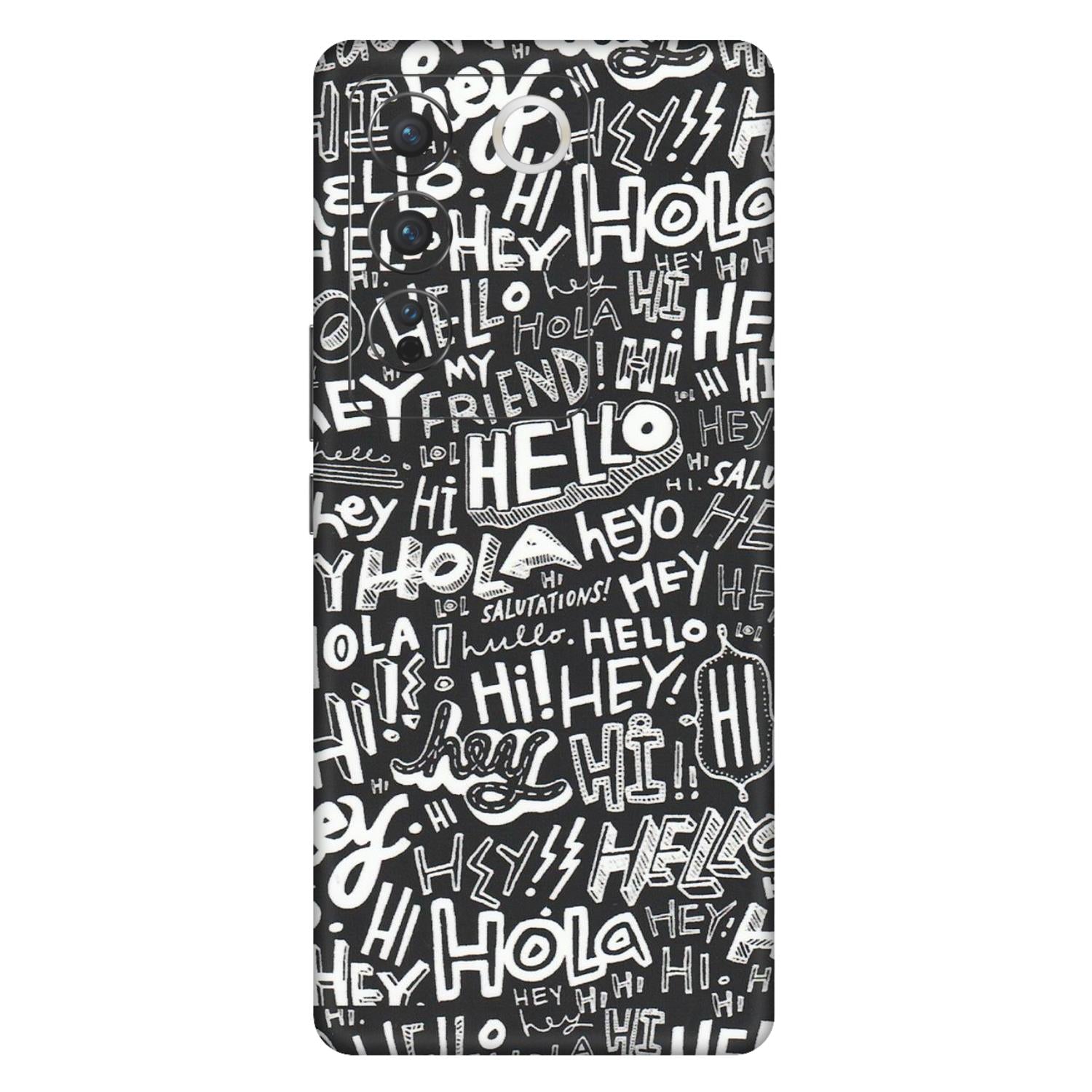 VIVO Z/V/X/T/U/S Series Phone Skins (All Models) - Hi Hello Doodles - Matte Finish (M-25) Vivo V27 Pro (5G)