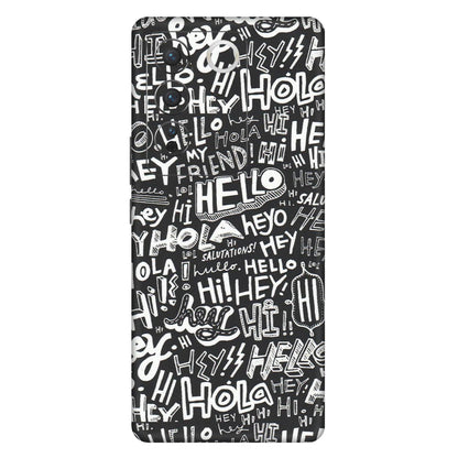 VIVO Z/V/X/T/U/S Series Phone Skins (All Models) - Hi Hello Doodles - Matte Finish (M-25) Vivo V27 Pro (5G)