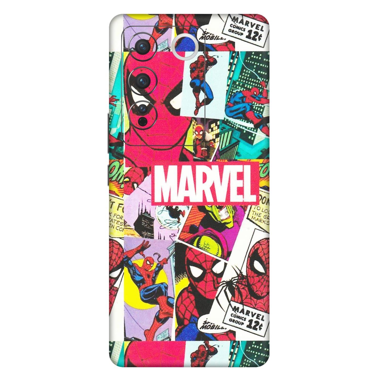VIVO Z/V/X/T/U/S Series Phone Skins (All Models) - Marvel Comic Spiderman Grafitti - Matte Finish (M-72) Vivo V27 Pro (5G)