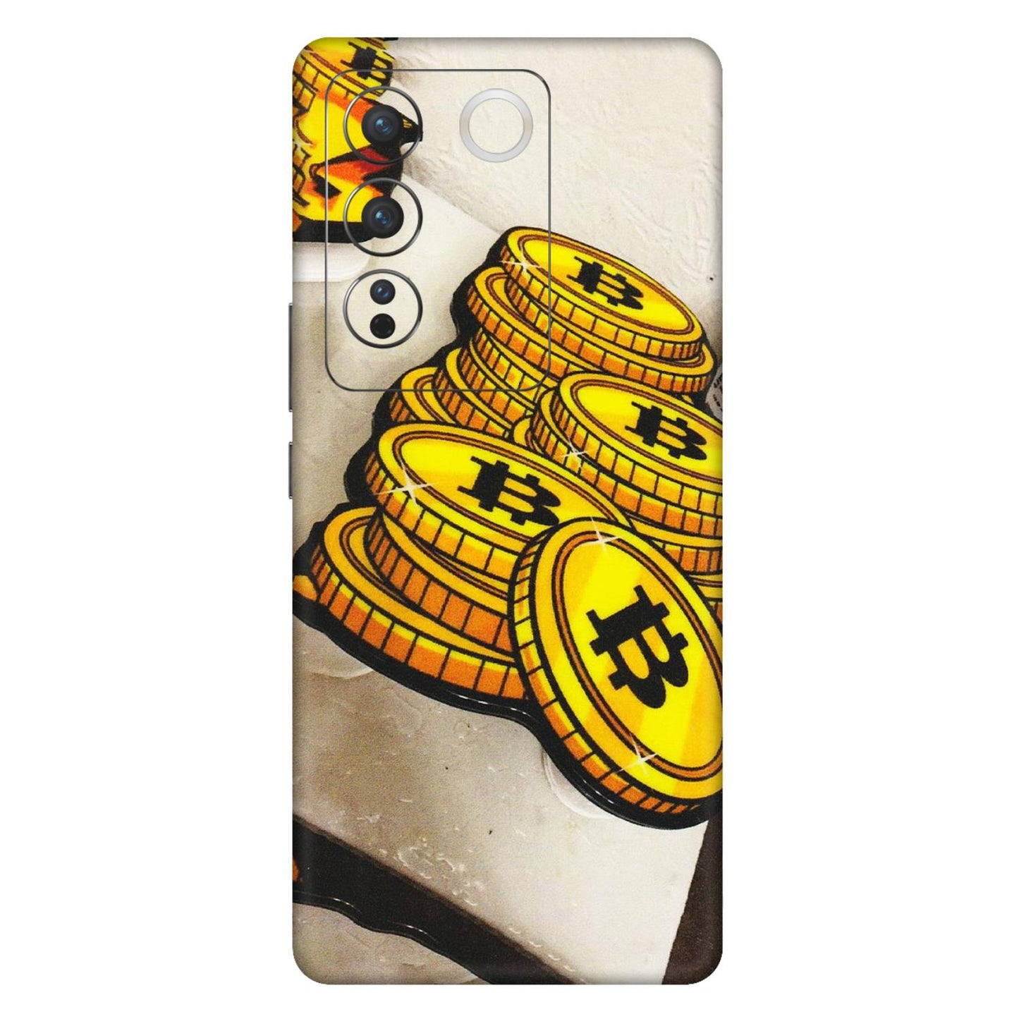 VIVO Z/V/X/T/U/S Series Phone Skins (All Models) - Billionaire Bitcoin Collection - Matte Finish (M-92) Vivo V27 Pro (5G)
