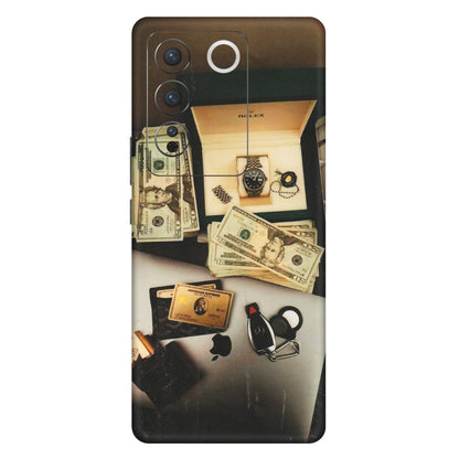 VIVO Z/V/X/T/U/S Series Phone Skins (All Models) - Luxury Lifestyle - Transparent Finish (T-11) Vivo V27 Pro (5G)