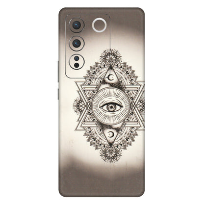 VIVO Z/V/X/T/U/S Series Phone Skins (All Models) - Illuminati Great Eye - Transparent Finish (T-14) Vivo V27 Pro (5G)
