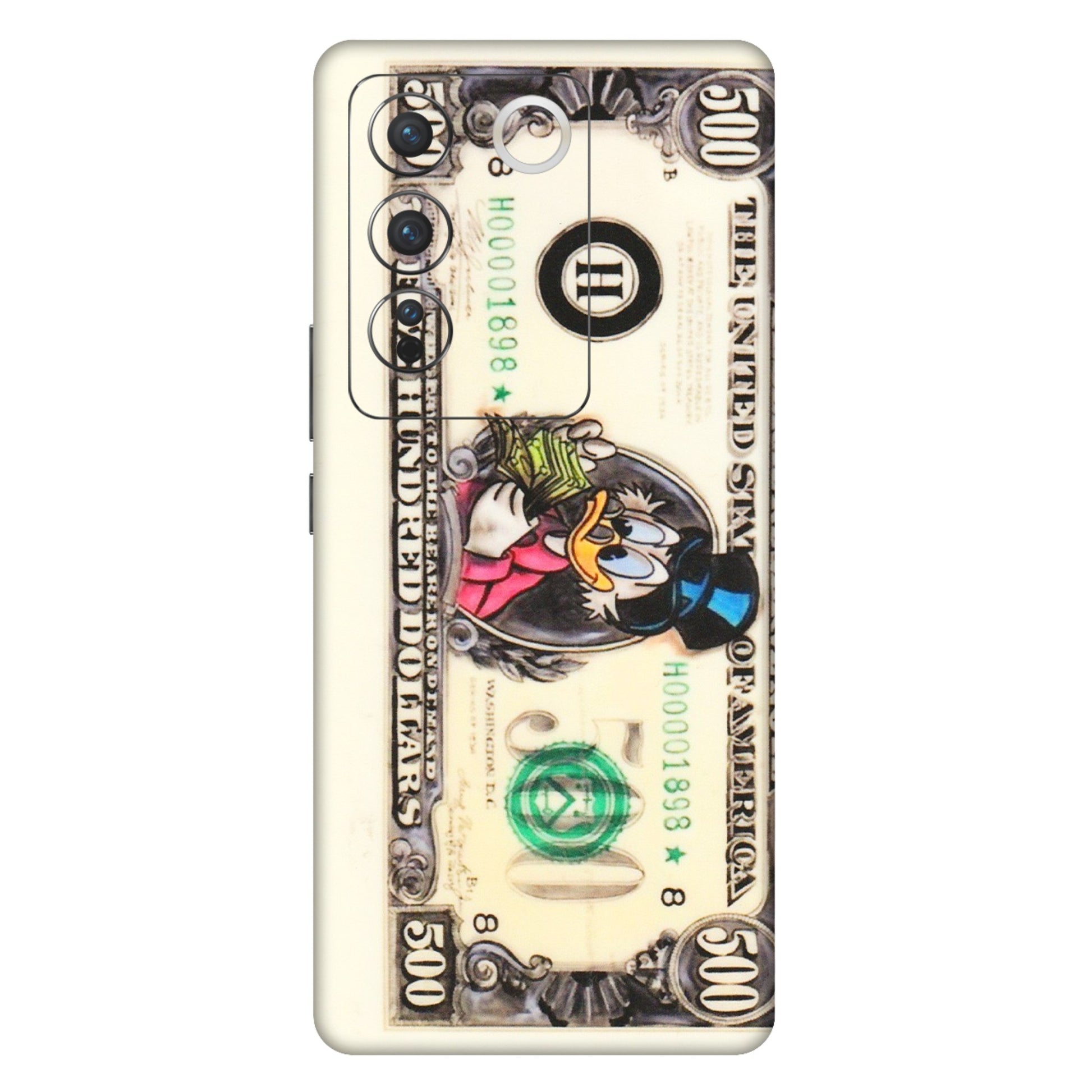 VIVO Z/V/X/T/U/S Series Phone Skins (All Models) - Five Hundred Dollar Duck - Transparent Finish (T-15) Vivo V27 Pro (5G)