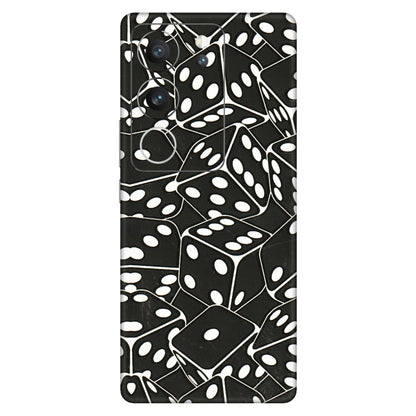 VIVO Z/V/X/T/U/S Series Phone Skins (All Models) - Big Black Dices - 3D Embossed Finish (L-106) Vivo V29 (5G)