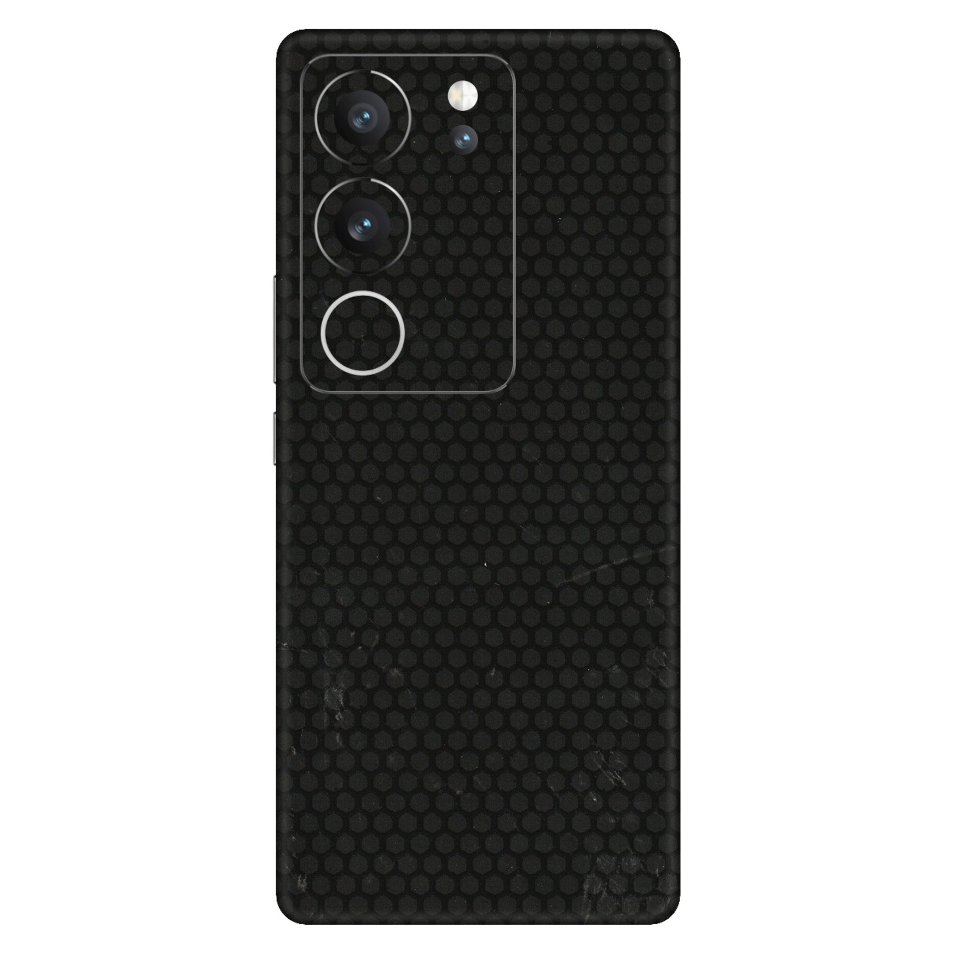VIVO Z/V/X/T/U/S Series Phone Skins (All Models) - Black honeycomb - 3D Embossed Finish (L-114) Vivo V29 (5G)