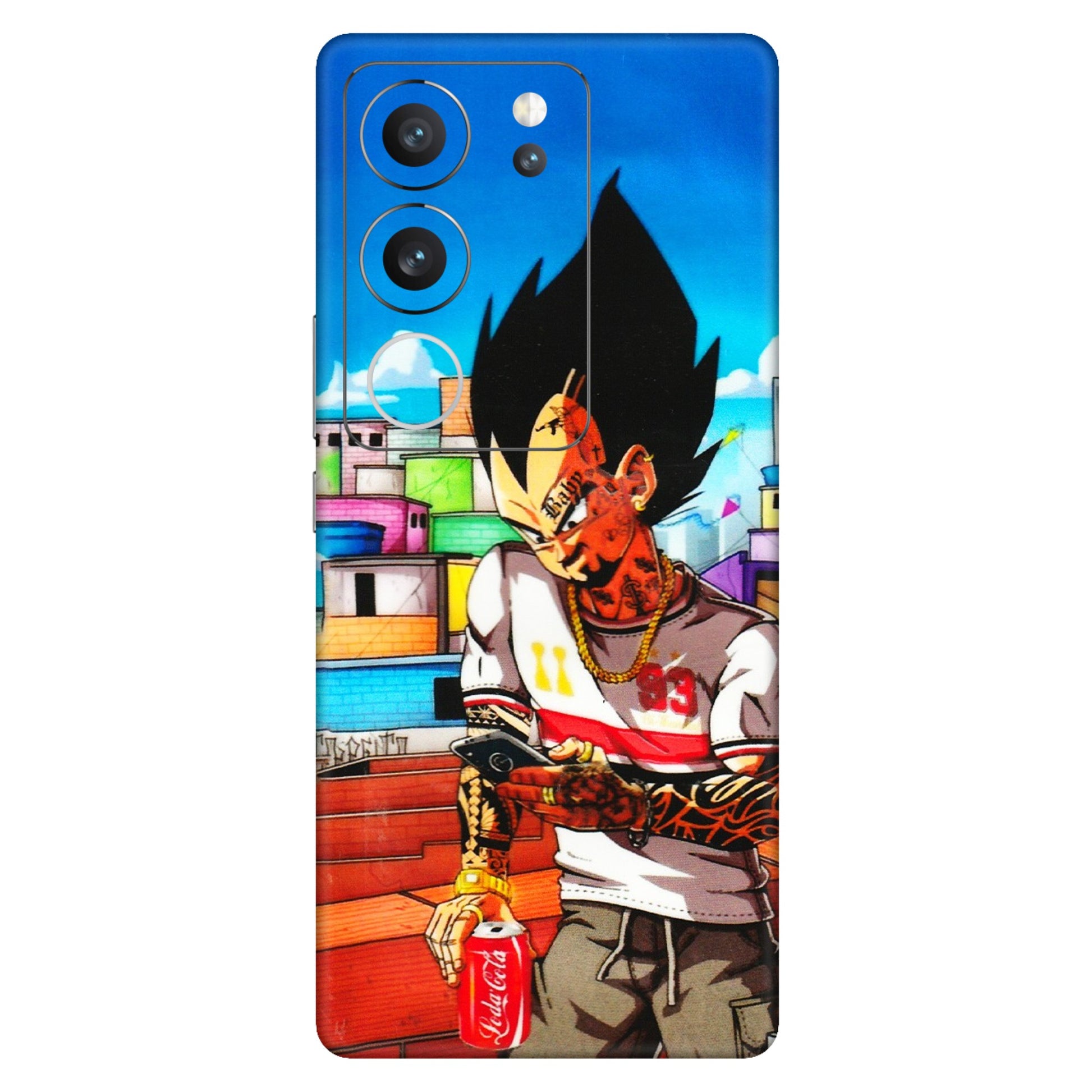 VIVO Z/V/X/T/U/S Series Phone Skins (All Models) - Vegeta - 3D Embossed Finish (L-136) Vivo V29 (5G)