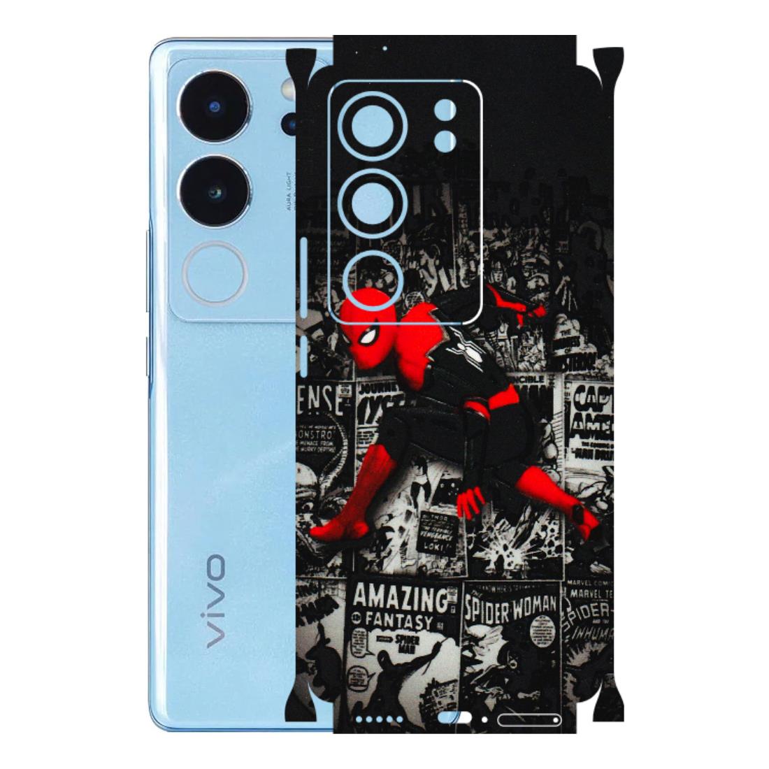 VIVO Z/V/X/T/U/S Series Phone Skins (All Models) - SpiderMan New - 3D Embossed Finish (L-162) Vivo V29 (5G)