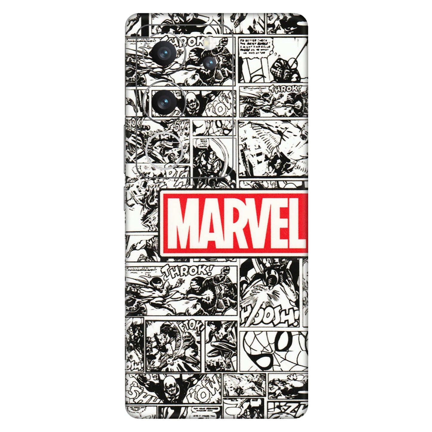 VIVO Z/V/X/T/U/S Series Phone Skins (All Models) - Marvel Comic - 3D Embossed Finish (L-171) Vivo V29 (5G)