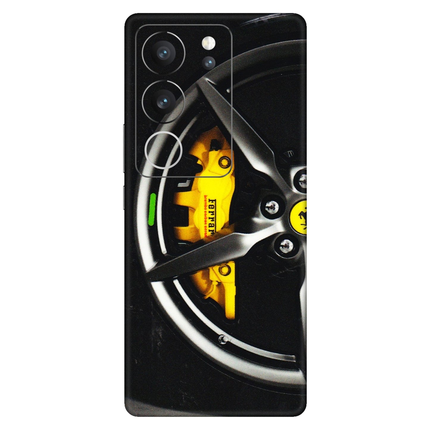 VIVO Z/V/X/T/U/S Series Phone Skins (All Models) - Ferrari Wheel Alloy - 3D Embossed Finish (L-173) Vivo V29 (5G)