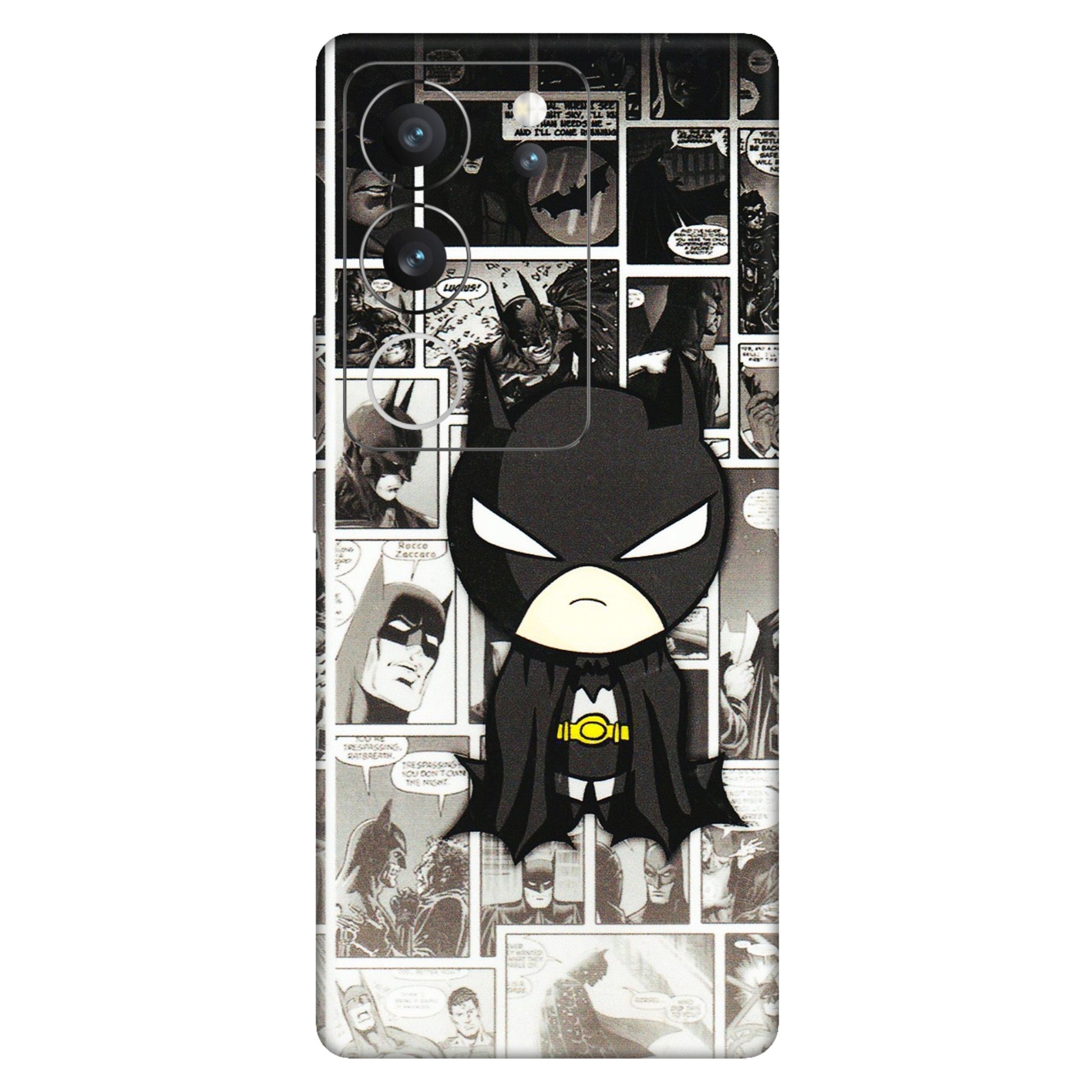 VIVO Z/V/X/T/U/S Series Phone Skins (All Models) - Toon Batman - 3D Embossed Finish (L-182) Vivo V29 (5G)