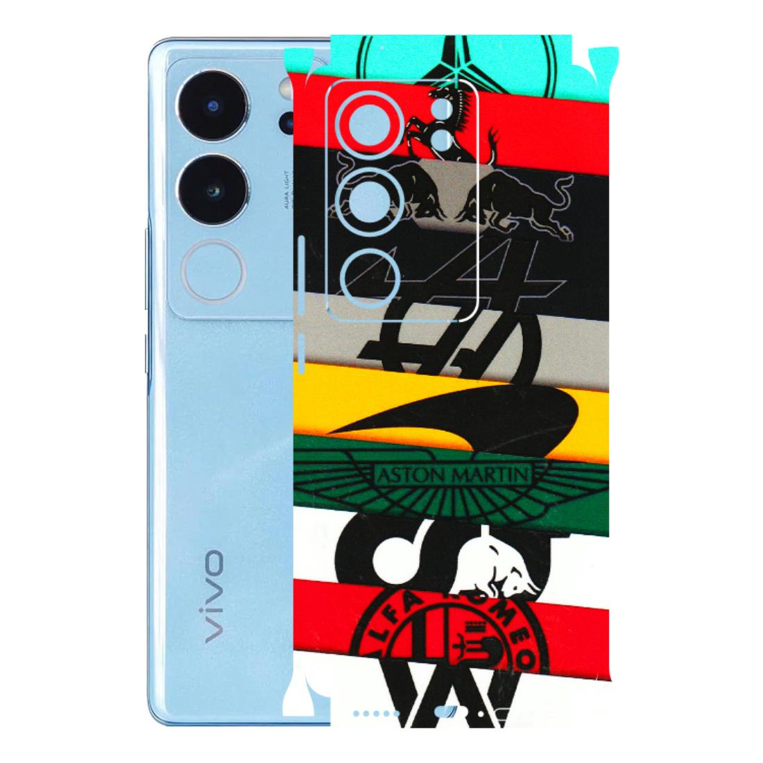 VIVO Z/V/X/T/U/S Series Phone Skins (All Models) - Multi Designer Brands - 3D Embossed Finish (L-187) Vivo V29 (5G)