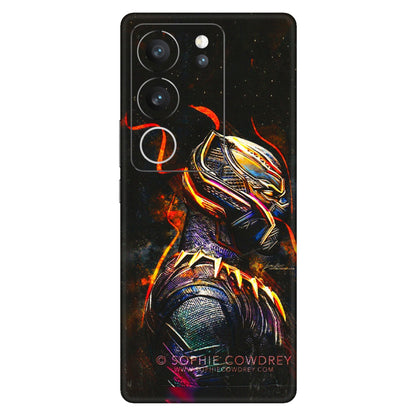 VIVO Z/V/X/T/U/S Series Phone Skins (All Models) - Black Panther - 3D Embossed Finish (L-190) Vivo V29 (5G)