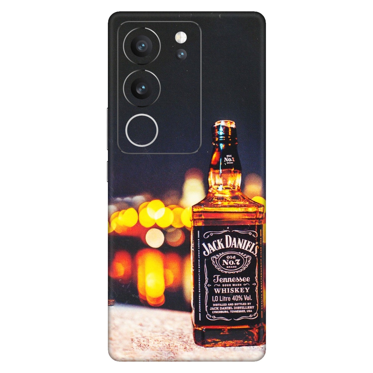 VIVO Z/V/X/T/U/S Series Phone Skins (All Models) - JD Whiskey Bottle - 3D Embossed Finish (L-20) Vivo V29 (5G)