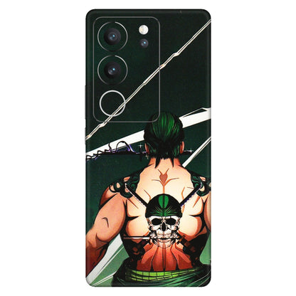 VIVO Z/V/X/T/U/S Series Phone Skins (All Models) - Zoro Anime - 3D Embossed Finish (L-23) Vivo V29 (5G)