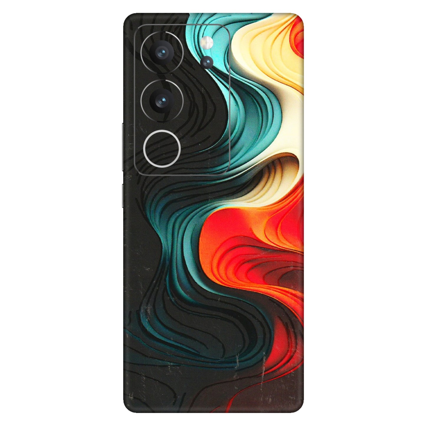 VIVO Z/V/X/T/U/S Series Phone Skins (All Models) - The Silky Swirl - 3D Embossed Finish (L-240) Vivo V29 (5G)