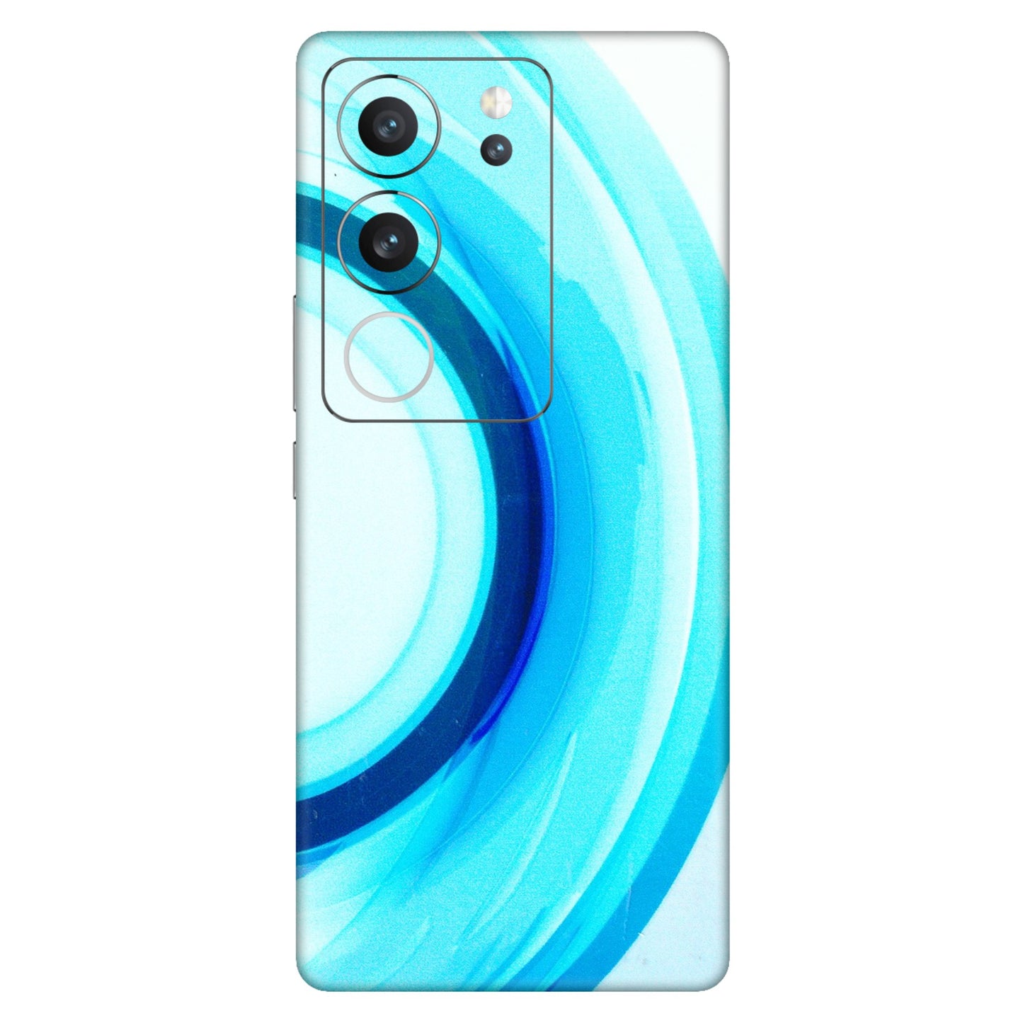 VIVO Z/V/X/T/U/S Series Phone Skins (All Models) - The Blue Curve - 3D Embossed Finish (L-244) Vivo V29 (5G)