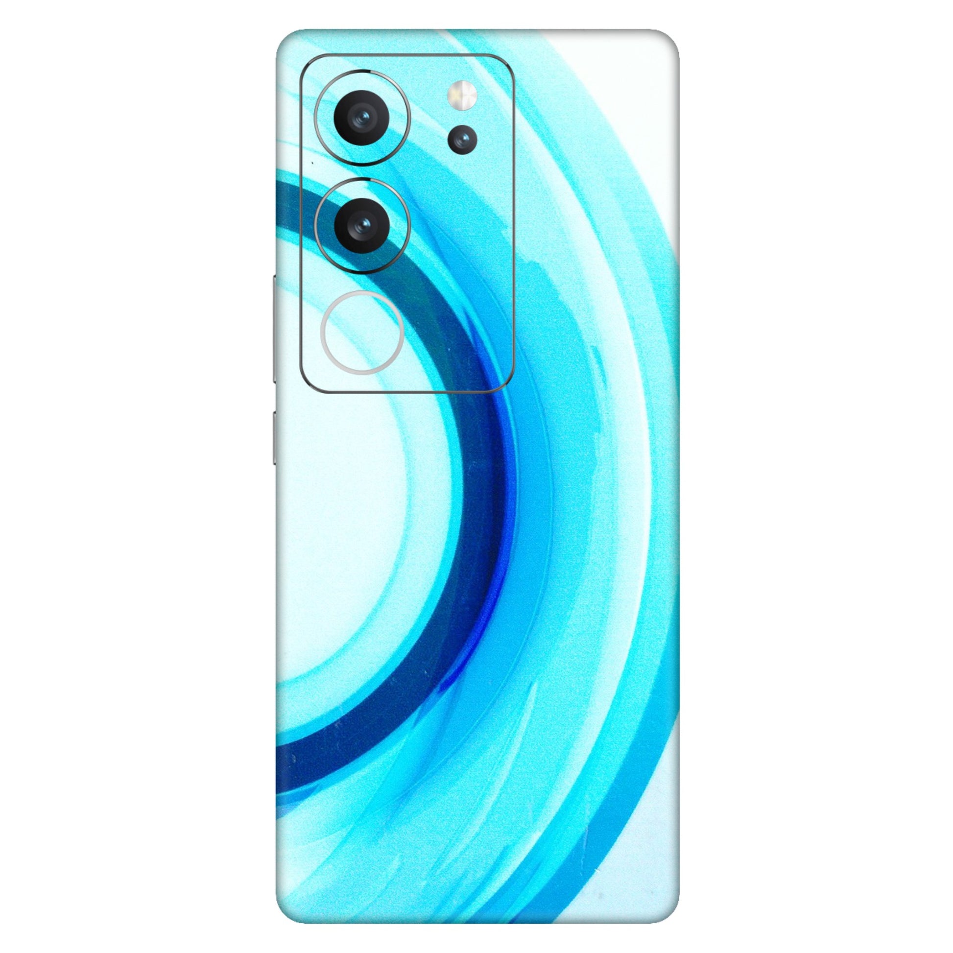 VIVO Z/V/X/T/U/S Series Phone Skins (All Models) - The Blue Curve - 3D Embossed Finish (L-244) Vivo V29 (5G)