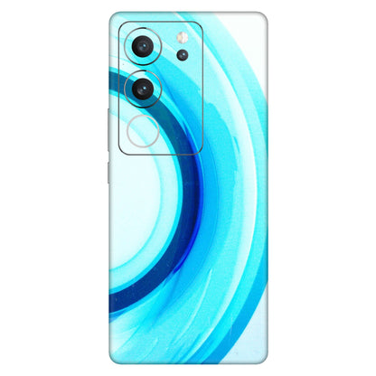 VIVO Z/V/X/T/U/S Series Phone Skins (All Models) - The Blue Curve - 3D Embossed Finish (L-244) Vivo V29 (5G)