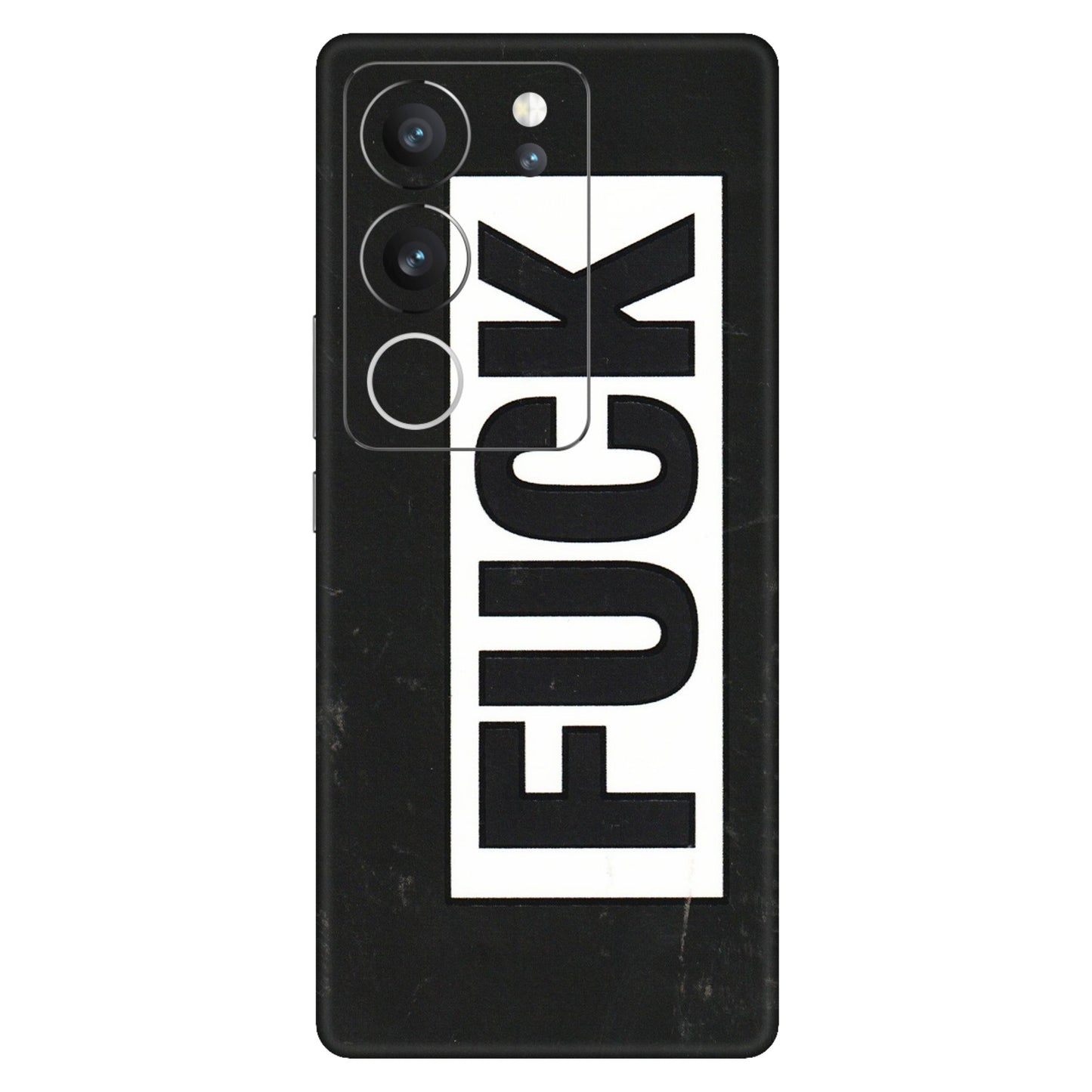 VIVO Z/V/X/T/U/S Series Phone Skins (All Models) - The F Word - 3D Embossed Finish (L-255) Vivo V29 (5G)