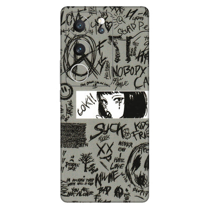 VIVO Z/V/X/T/U/S Series Phone Skins (All Models) - Never Have Love Anime - 3D Embossed Finish (L-260) Vivo V29 (5G)