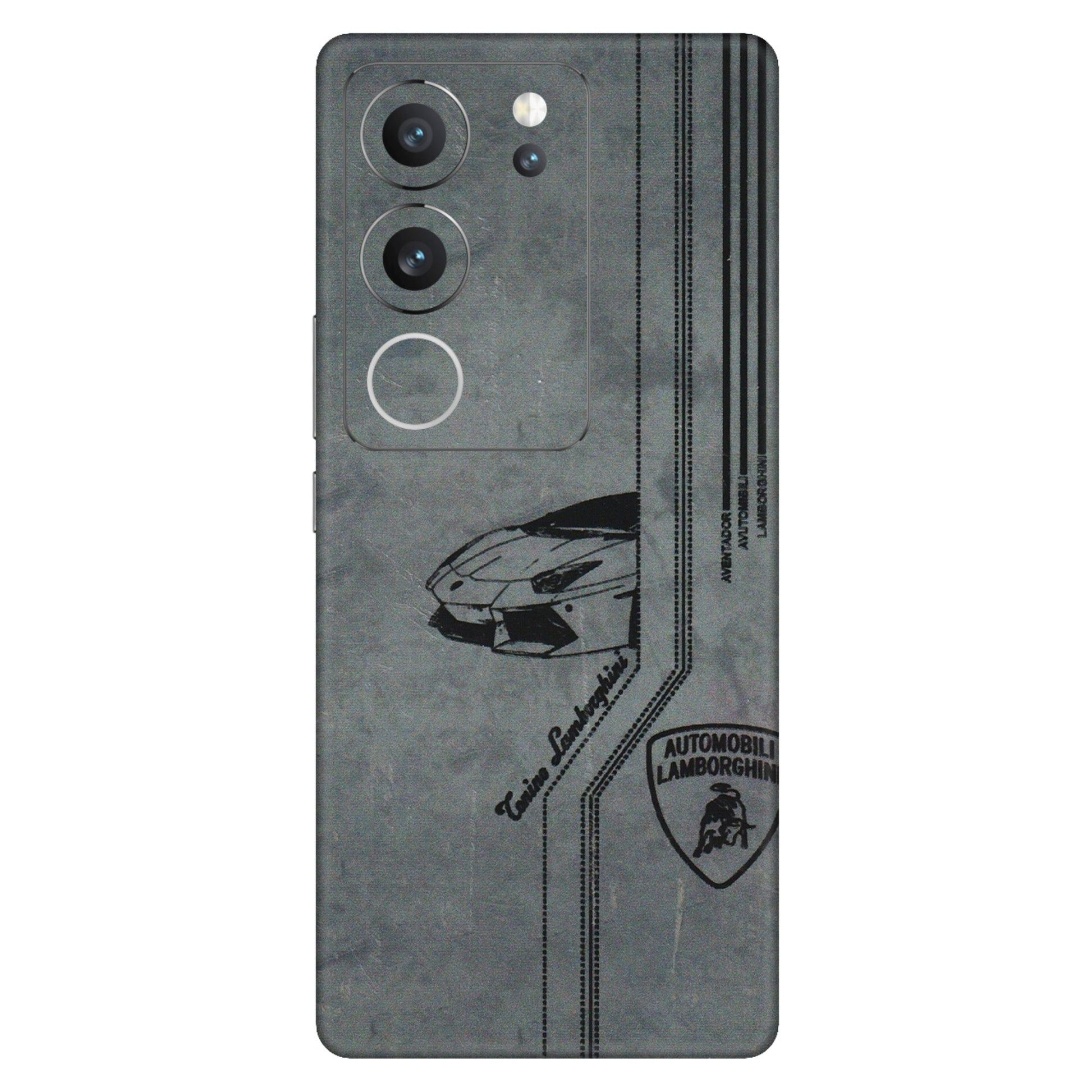 VIVO Z/V/X/T/U/S Series Phone Skins (All Models) - New Lamborgini Aventador - 3D Embossed Finish (L-321) Vivo V29 (5G)