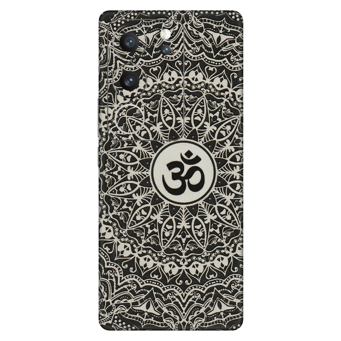 VIVO Z/V/X/T/U/S Series Phone Skins (All Models) - Aum Elegant Mandala - 3D Embossed Finish (L-62) Vivo V29 (5G)