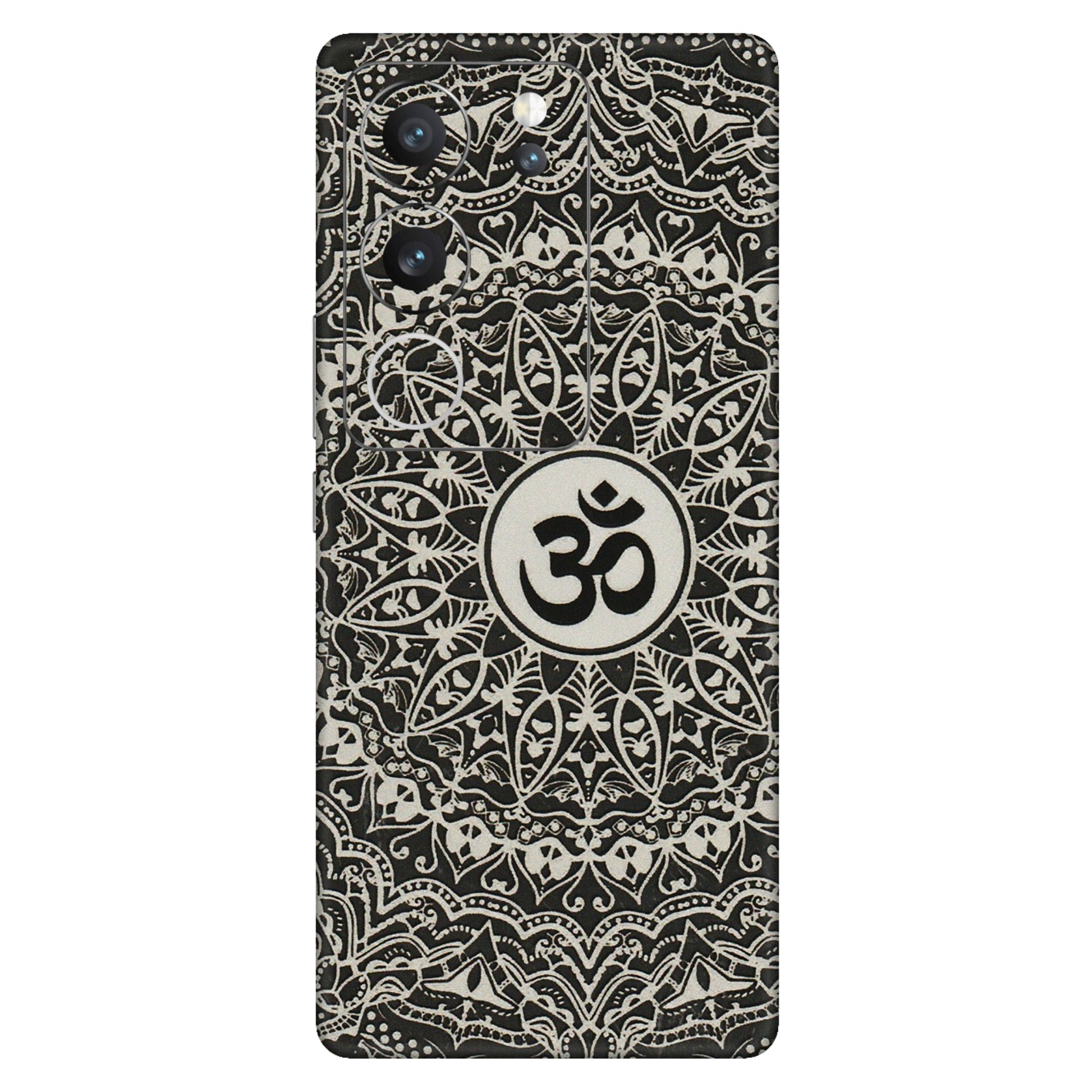 VIVO Z/V/X/T/U/S Series Phone Skins (All Models) - Aum Elegant Mandala - 3D Embossed Finish (L-62) Vivo V29 (5G)