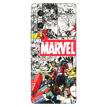 VIVO Z/V/X/T/U/S Series Phone Skins (All Models) - Marvel Colorful Comic - 3D Embossed Finish (L-64) Vivo V29 (5G)