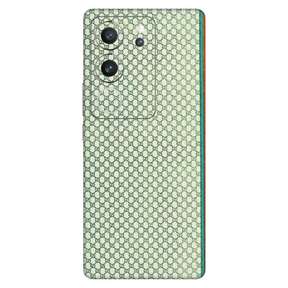 VIVO Z/V/X/T/U/S Series Phone Skins (All Models) - Gucci Fabric Pattern - 3D Embossed Finish (L-73) Vivo V29 (5G)