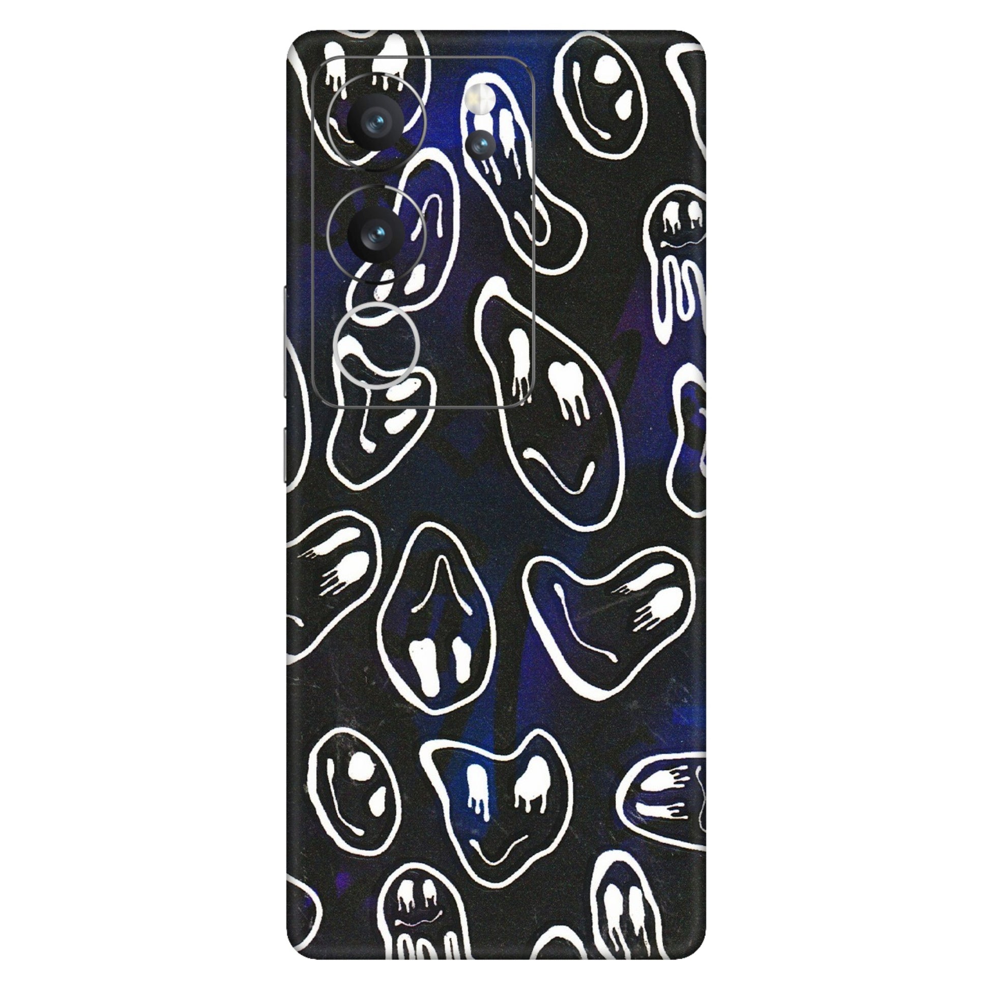 VIVO Z/V/X/T/U/S Series Phone Skins (All Models) - Distorted Smileys - 3D Embossed Finish (L-92) Vivo V29 (5G)